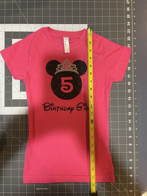 Disney Birthday Shirt Girls 5th Birthday Shirt Girls Fitted Etsy