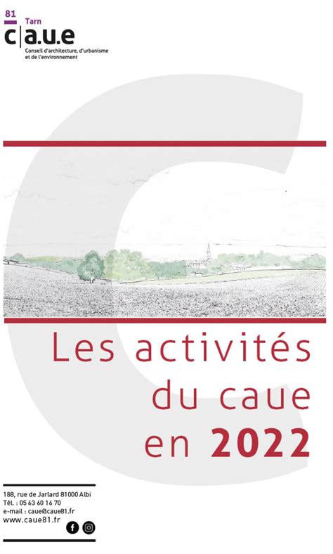 Calaméo Bilan Caue Du Tarn 2022