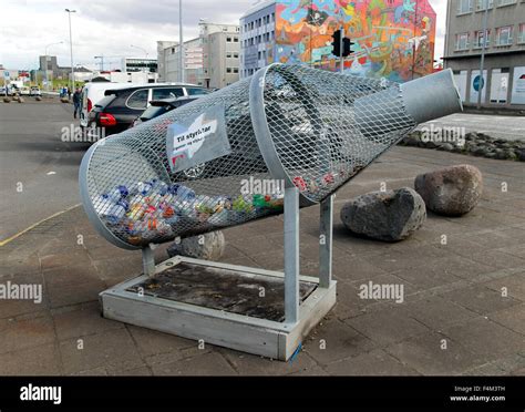 Plastic Bottle Shaped Recycling Bin