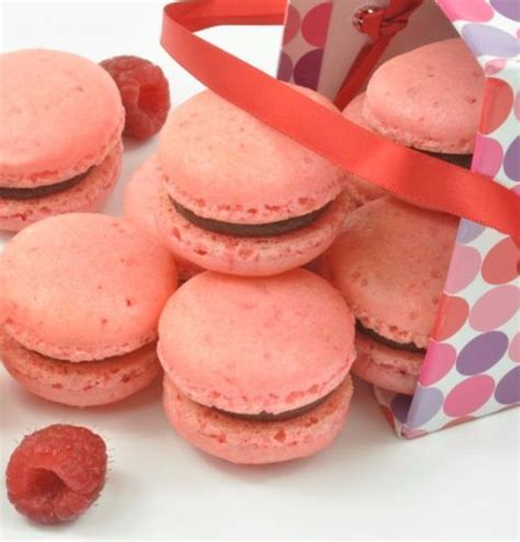 Recipe Raspberry Chocolate Ganache Macarons Baking Recipes Cookies