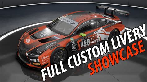 Lexus Rc F Gt3 Acc Full Custom Livery Youtube