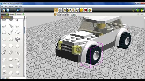 How To Build A Lego Police Car Lego Digital Designer YouTube