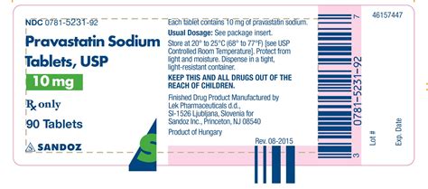 Pravastatin Sodium Tablet