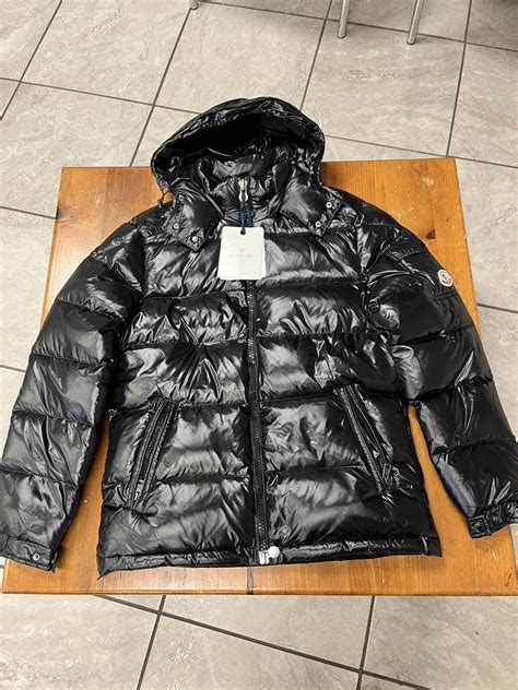 Moncler Mens Maya Jacket Black Puffer Size 2 With Ho Gem