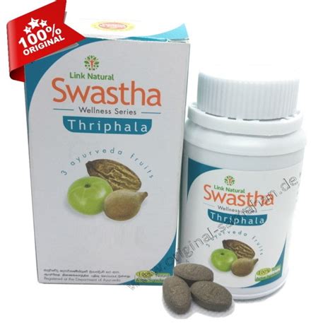 Original Swastha Triphala I 120 Dreifrucht Tabletten I Link Natural