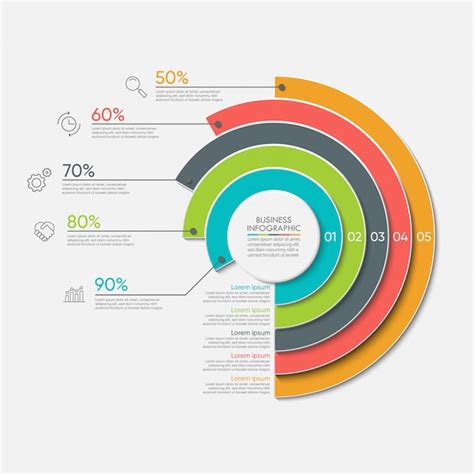 Premium Vector Presentation Business Circle Infographic Template With