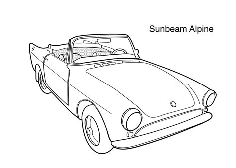 Car Drawing For Kids Printable