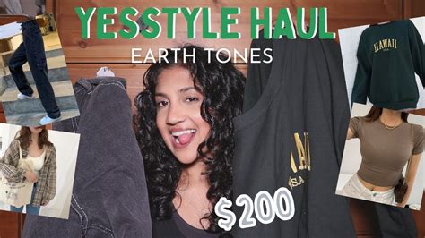 What 200 Will Get You On Yesstyle Earth Tones Try On Haul And Review