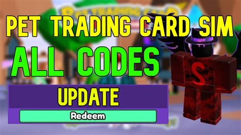 ALL Pet Trading Card Simulator CODES Roblox Pet Trading Card