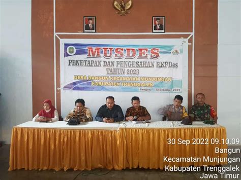 Musdes Penetapan Dan Pengesahan Rkpdes Tahun 2023 Website Desa Bangun