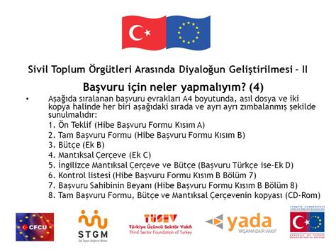 Sivil Toplum Örgütleri Arasında Diyaloğun Geliştirilmesi II ppt indir