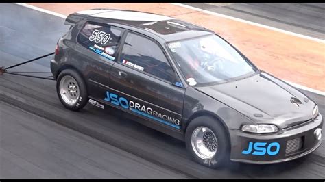 2017 VW Action JSO Drag Racing Honda Civic EG 9 12 163mph YouTube