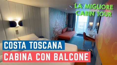 LA MIGLIORE CABINA CON BALCONE A Bordo Di Costa Toscana Cabin Tour