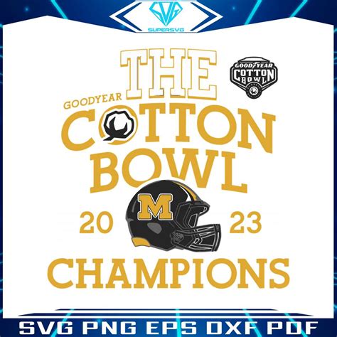 2023 The Cotton Bowl Champions SVG