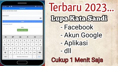 Cara Atasi Lupa Sandi Akun Facebook Akun Google Jeftutor3845 YouTube