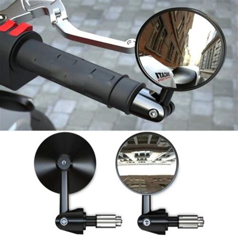 2 Rückspiegel Aluminium Spiegel Fahrrad Halter Motorrad e Bike Roller