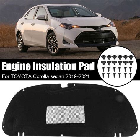 For Toyota Corolla 2019 2021 Car Engine Hood Sound Cotton Heat