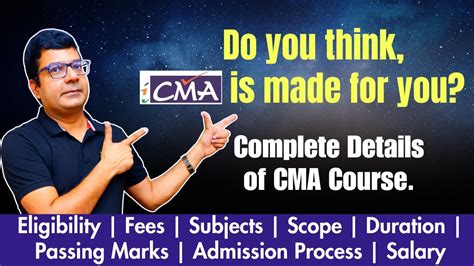 Cma Course In Details Eligibility Fees Salary Duration By Ca Cma