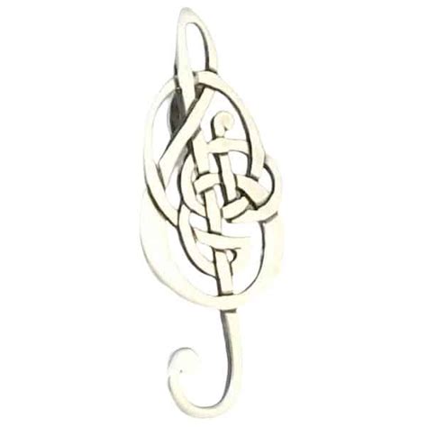 Silver Celtic Treble Clef Pendant Hebridean Jewellery