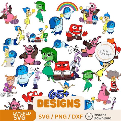 240 Inside Out Characters Svg Inside Out Png Inside Out Svg Inside