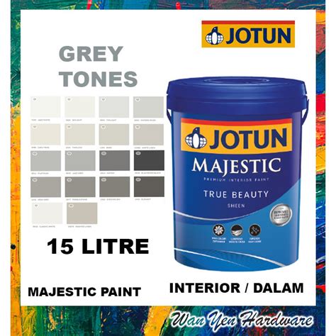 Litres Grey Tones Jotun Majestic True Beauty Sheen Interior