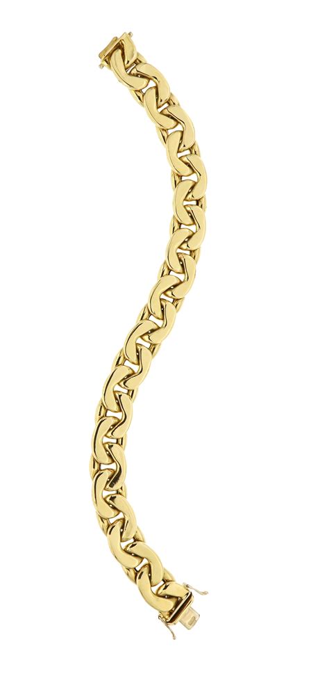 18 Karat Yellow Gold Groumette Bracelet Handcraft In Italy By Botta