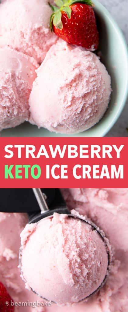 Strawberry Keto Ice Cream Low Carb Beaming Baker Keto Friendly