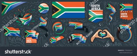 South Africa Flag Vector Illustration On Stock Vector Royalty Free