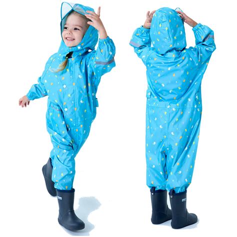 Buy Husfou Kids Rain Suit Waterproof One Piece Rain Coat Baby Toddler