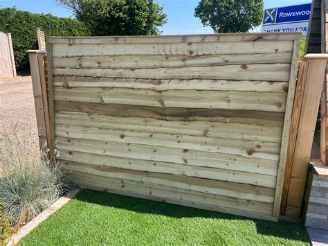 Waney Lap Fence Panels From Rowswood Timber Landscaping Supplies In