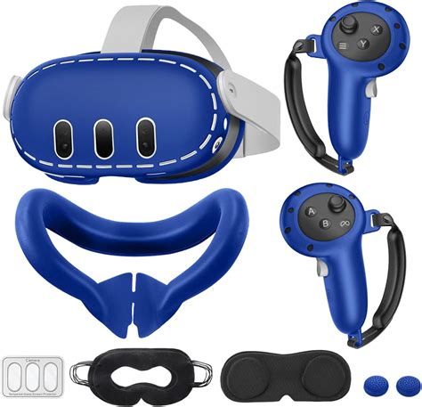 Silicone Cover Set Compatible With Meta Oculus Quest 3 Vr