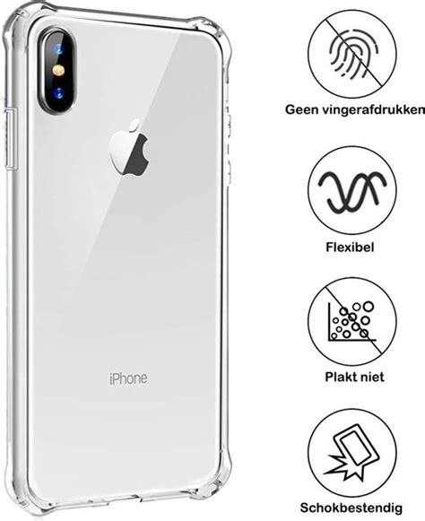 Hoesje Geschikt Voor IPhone Xs Hoesje Siliconen Shock Proof Case Hoes