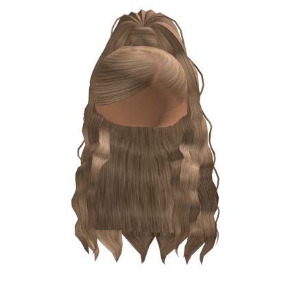 Blonde Ponytail With Side Swoop Roblox