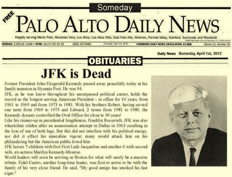 JFK obit 2012