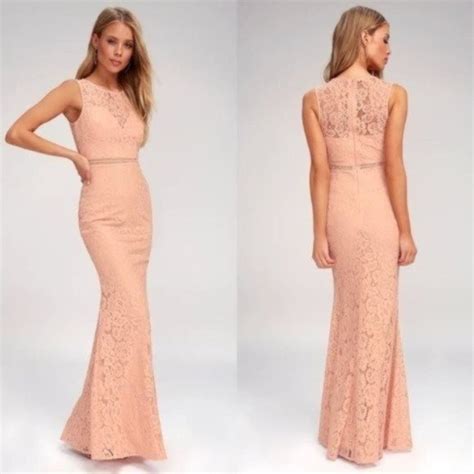 Lulus Dresses Lulus Music Of The Heart Blush Pink Lace Sweetheart