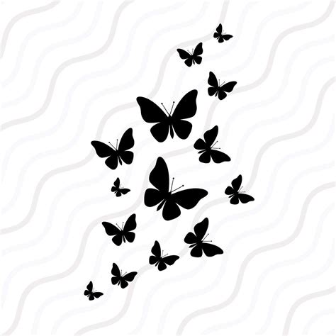 Fluttering Butterflies Svg Butterfly Svg Cut Table