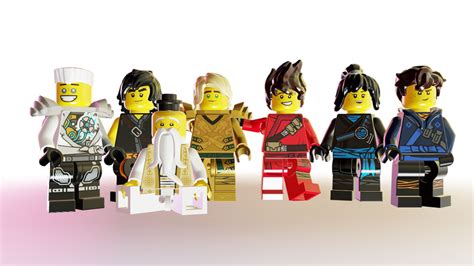 Lego Ninjago Ninjas Season Character Pack 3d Model Collection Lupon