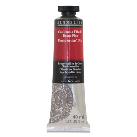 Sennelier Artists Extra Fine Oil Paint Chinese Vermilion Ml Tube