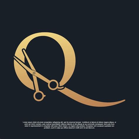 Premium Vector Creative Letters Q With Combination Simple Scissors