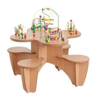 Table Boulier bois Table de jeu boulier multi activité pour enfant et