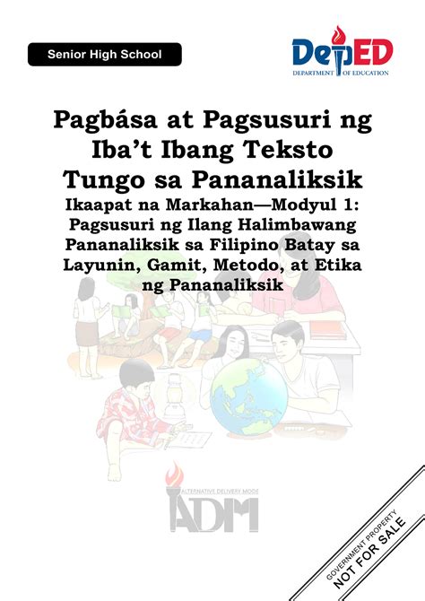 Pagbasa At Pagsusuri Module Pdf Pagb Sa At Pagsusuri Ng Iba Mobile