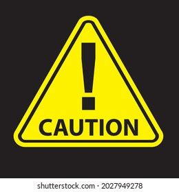 Caution Sign Label Sticker Stock Vector (Royalty Free) 2027949278 ...