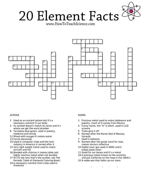 Crossword Puzzle 3rd Grade