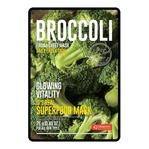 Dermal Real Food Face Mask Broccoli