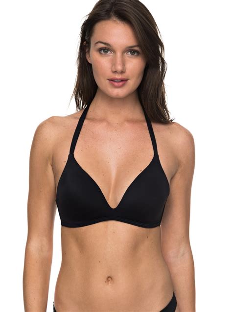 Roxy Essentials Molded 70s Bikini Top Erjx303207 Roxy