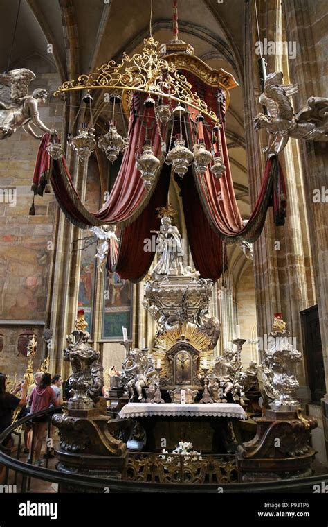 Tomb Of St John Nepomuk St Vitus S Cathedral Prague Castle Hrad Any