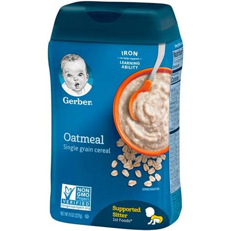 Gerber Oatmeal Cereal Single Grain Hy Vee Aisles Online Grocery Shopping