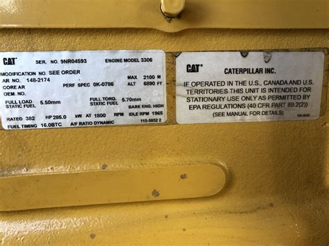 Used Caterpillar 3306b Diesel Generator 361 Hrs 250 Kw 0 Price Csdg