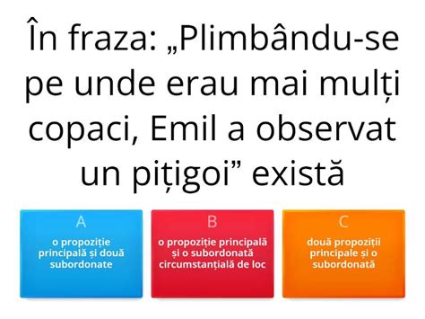 Test Subordonate Quiz