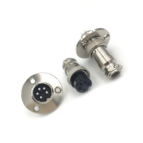 Gx Aviation Connector Male And Female One Pair Pin Straightflange